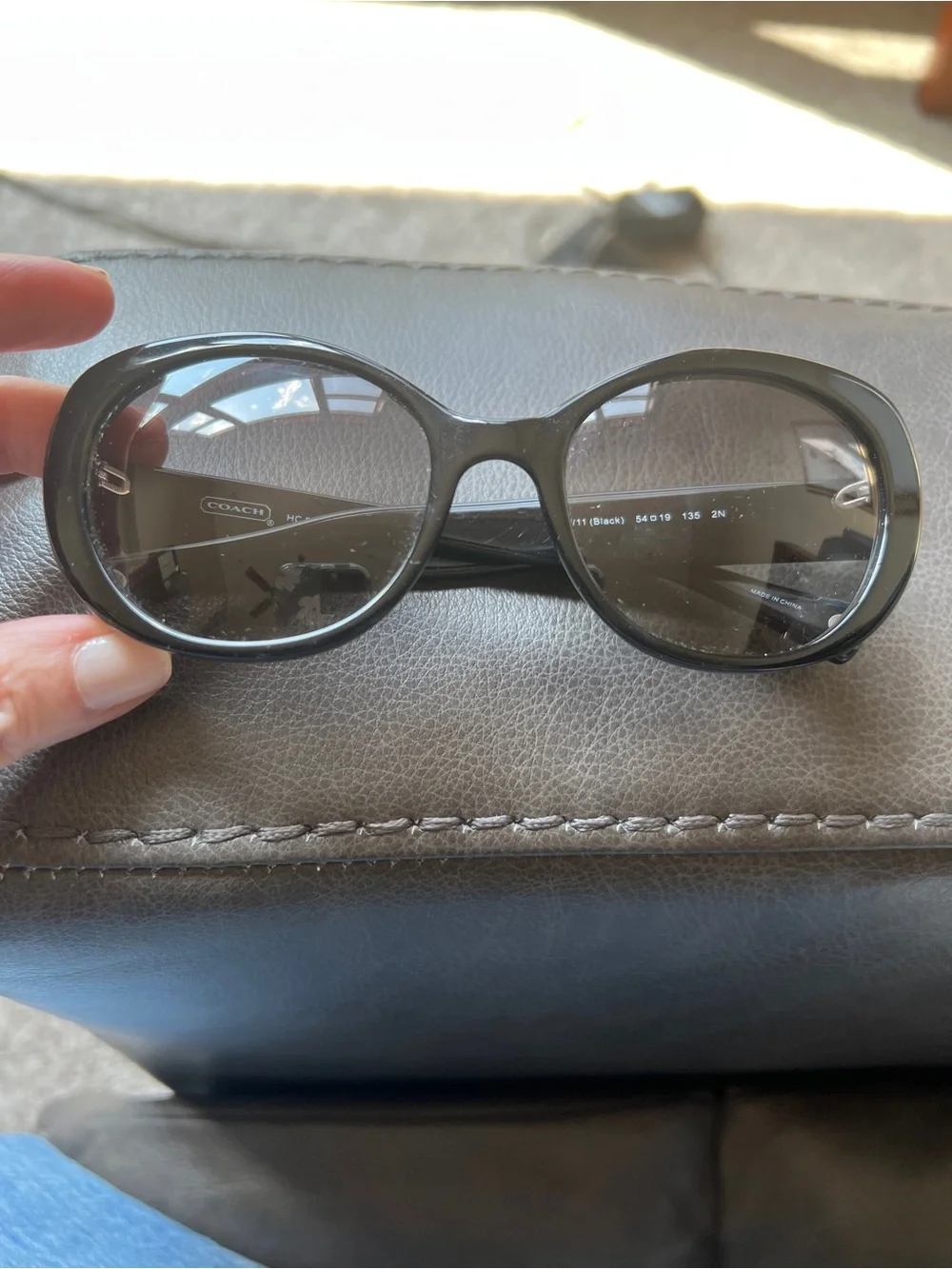 Coach Black Alexa Cat Eye Sunglasses